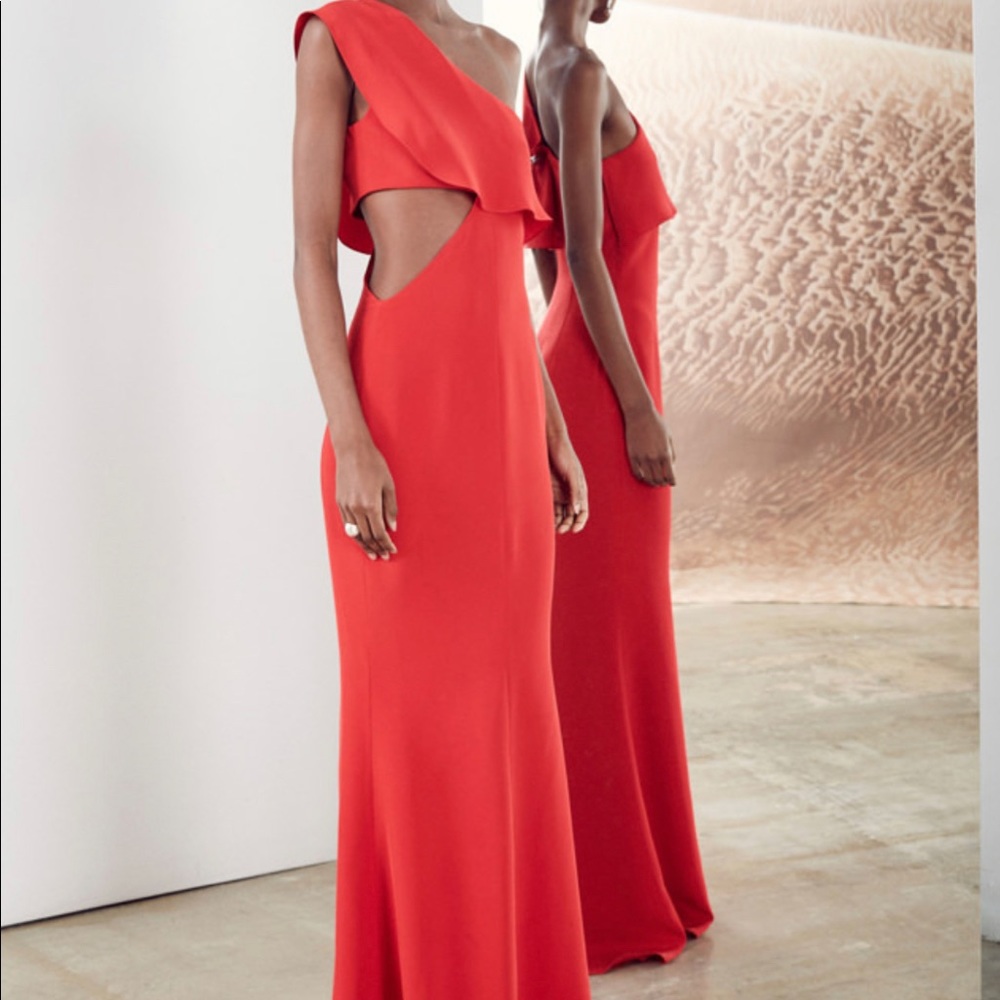 Red Cushnie Et Ochs Gown in Size 8